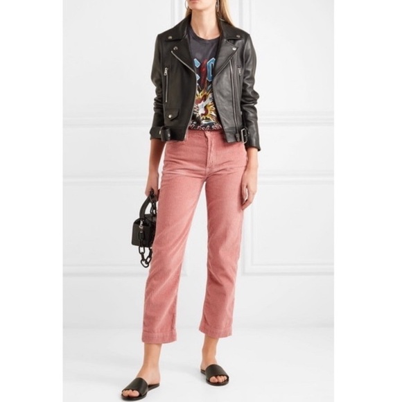 GRLFRND Blush Corduroy Ankle Pants - Picture 2 of 10